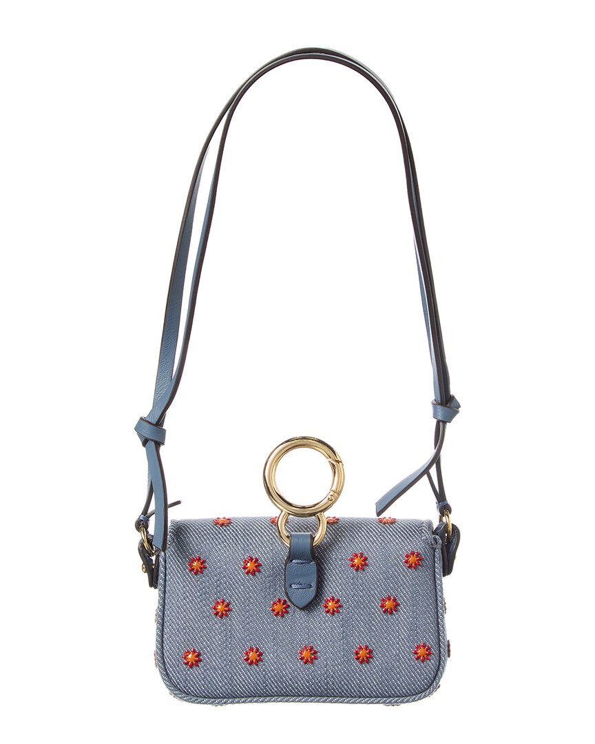 Fendi Baguette Nano Denim Charm