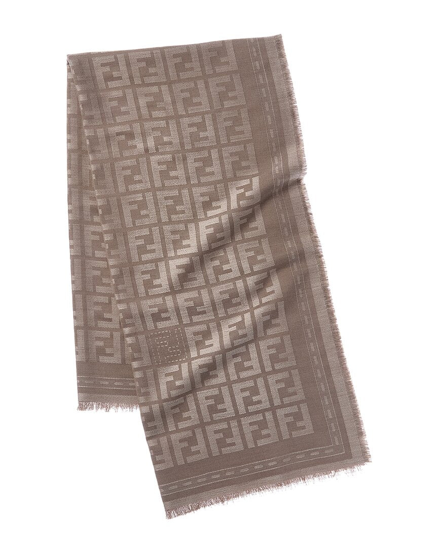 Fendi Ff Wool & Silk-Blend Scarf