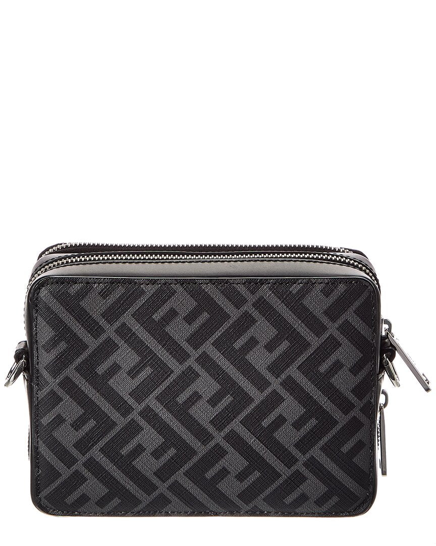 Fendi Squared Ff & Leather Camera Case Organizer