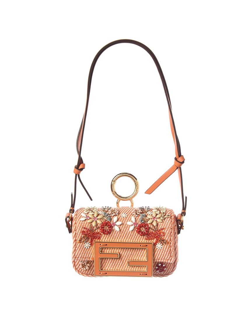 Fendi Baguette Nano Denim Charm
