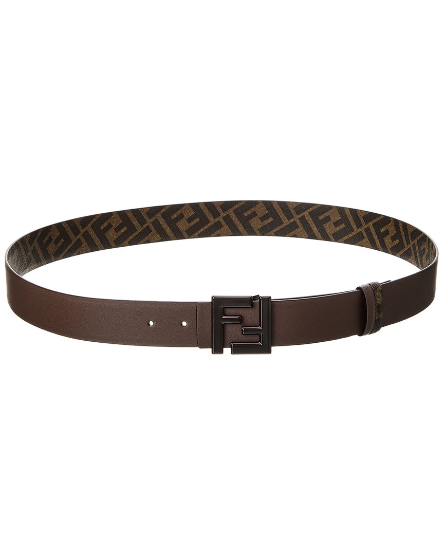 Fendi Ff Squared Leather Belt