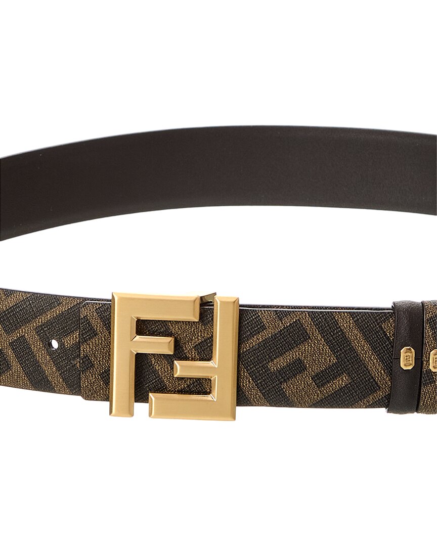 Fendi Ff Squared Leather Belt