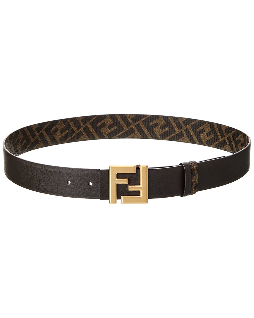 Fendi Ff Squared Leather Belt