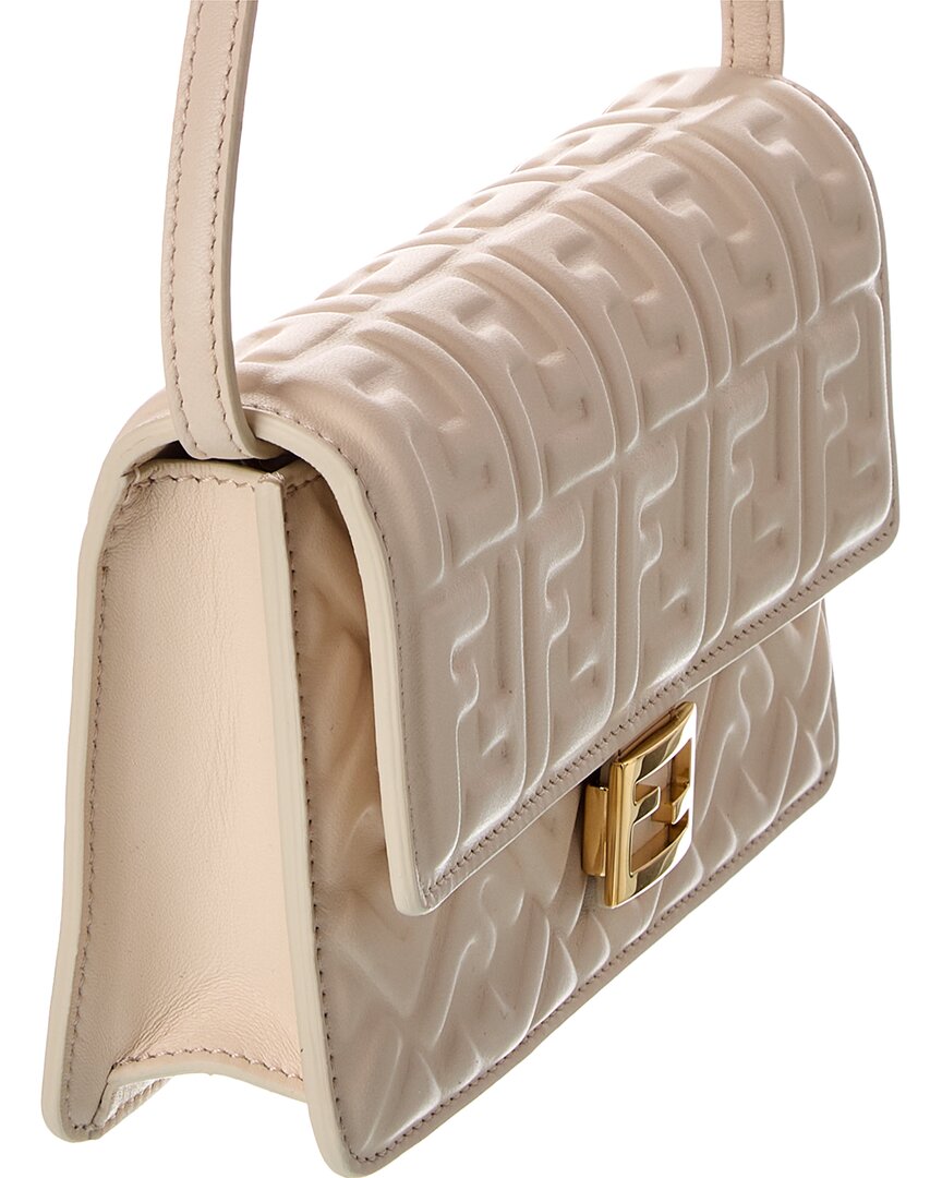 Fendi Baguette Ff Leather Wallet On Chain