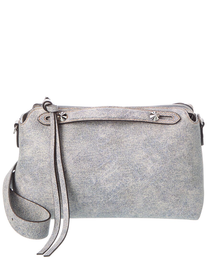 Fendi By The Way Soft Medium Denim-Effect Leather Shoulder Bag