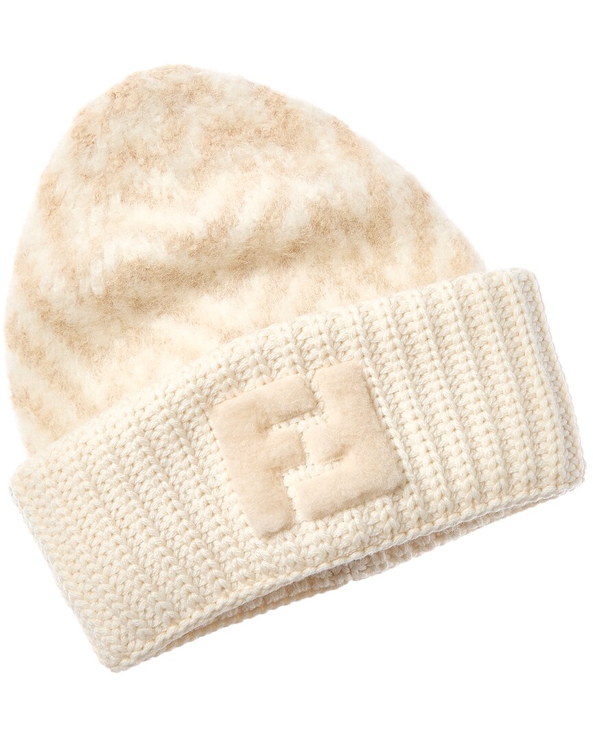 Fendi Ff Alpaca & Wool-Blend Beanie