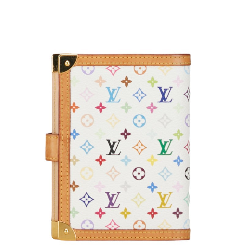 Louis Vuitton Multicolor nda PM Handbook Cover 6 s R20896 White Brown PVC Leather Louis Vuitton