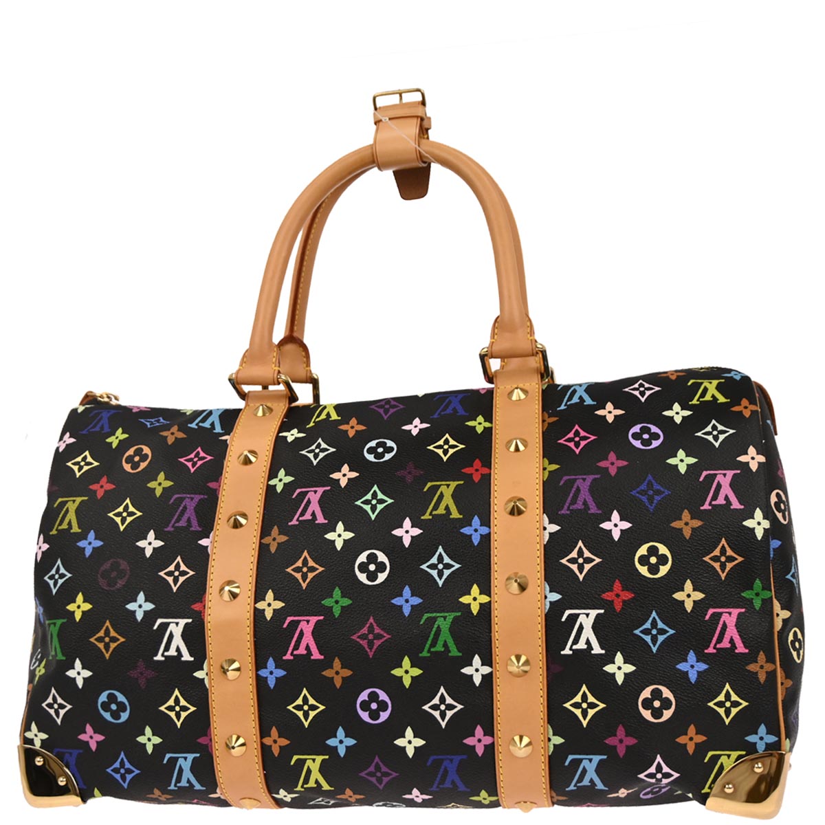 Louis Vuitton 2003 Black Monogram Multicolor 45 Handbag M92640