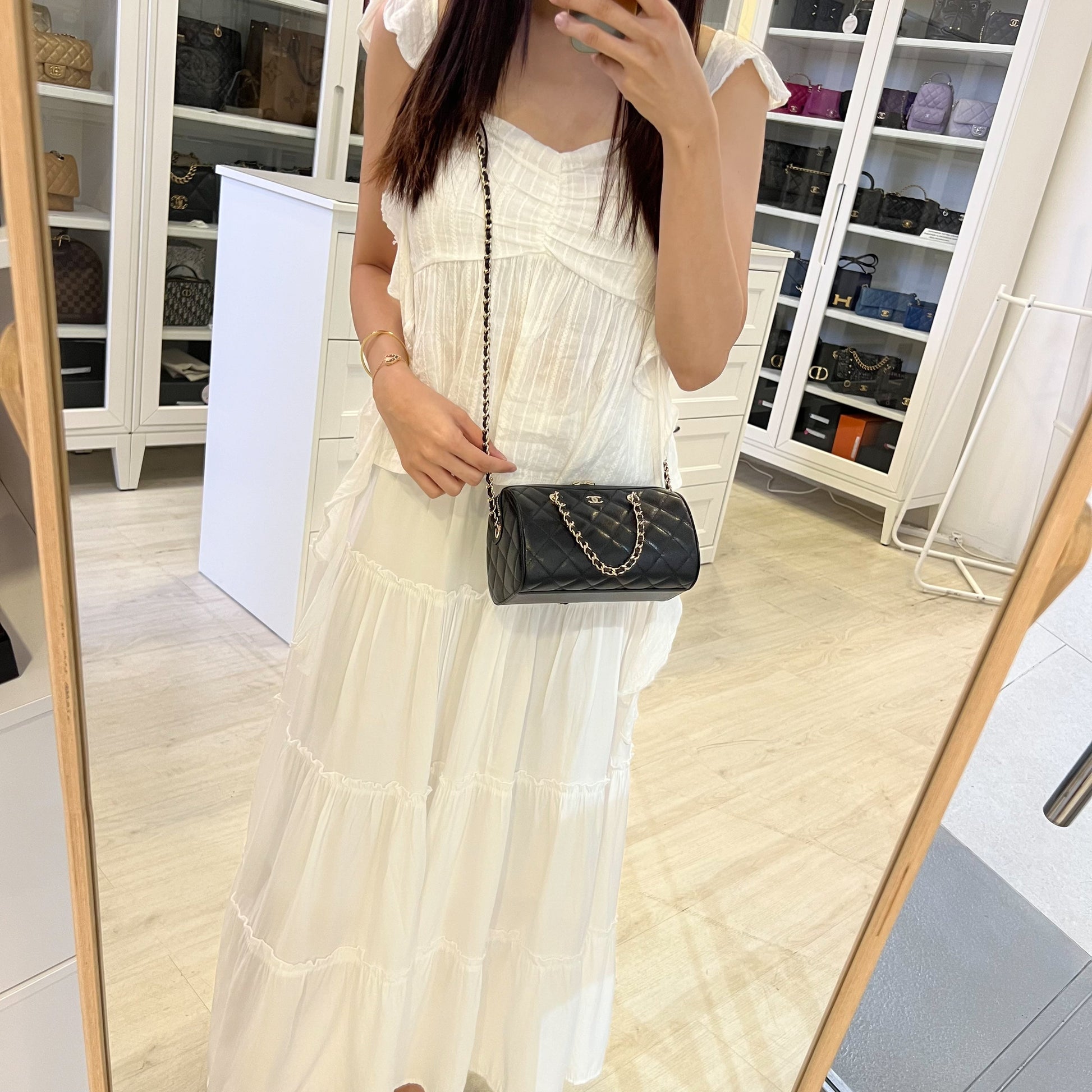 Chanel 25P Bowling Handbag - Rovelle Bags