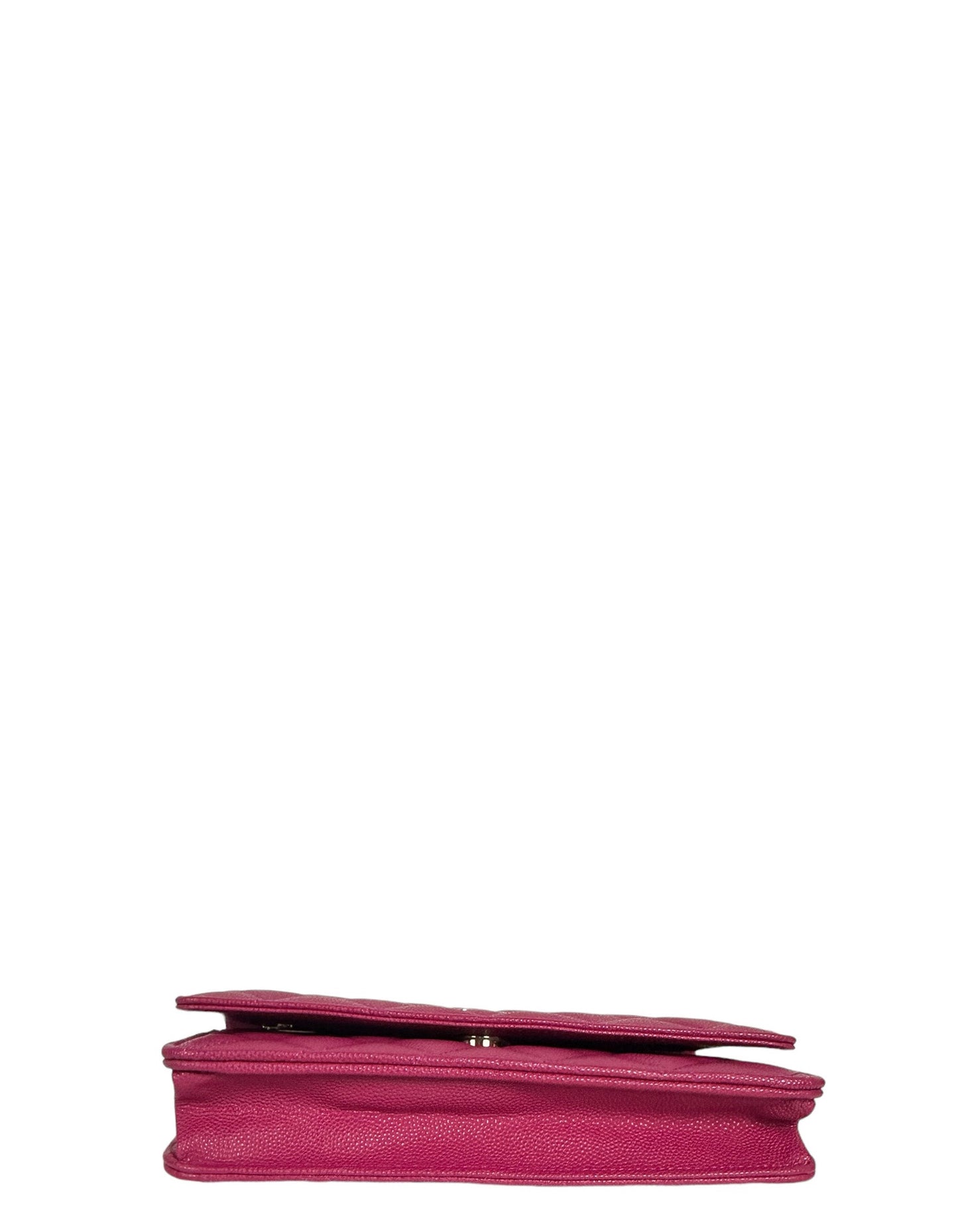 Chanel 2022 Fuchsia Quilted Caviar Leather Crossbody Bag - Rovelle Bags