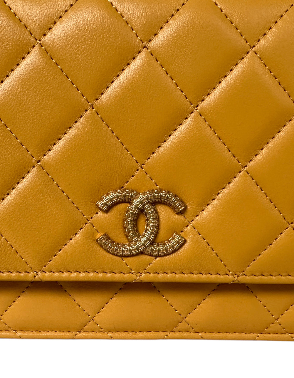 Chanel '23 NEW Yellow Quilted WOC Crossbody Bag - Rovelle Bags