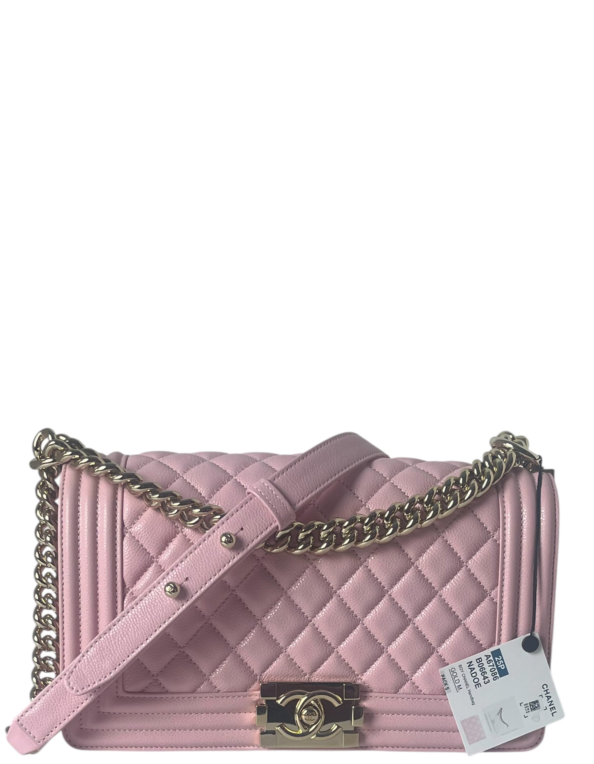 Chanel NWT 2025 Pink Caviar Medium Handbag - Rovelle Bags