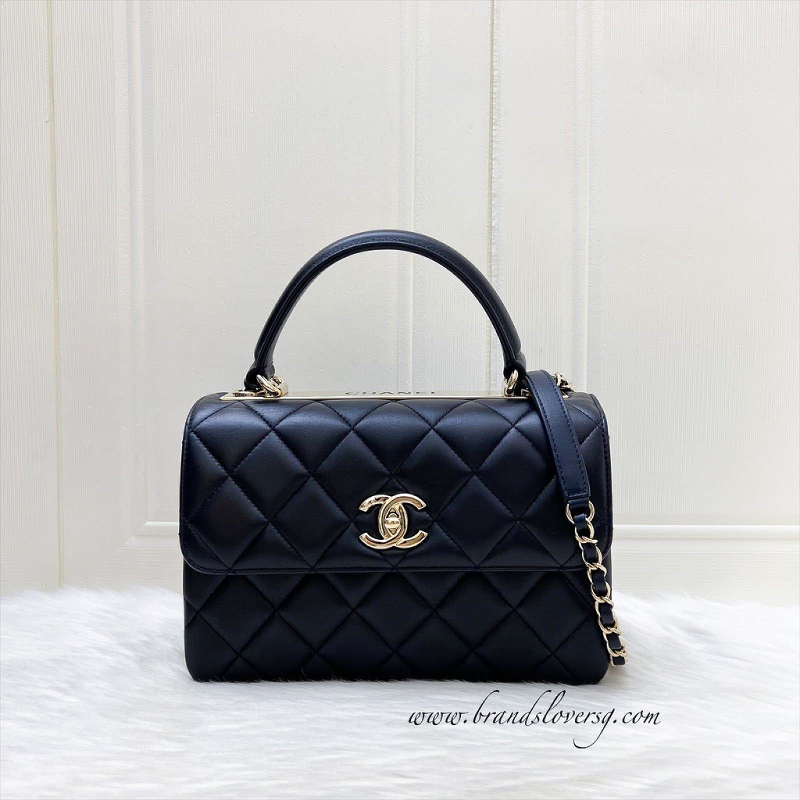 Chanel Small Trendy CC Top Handle Flap Bag - Rovelle Bags
