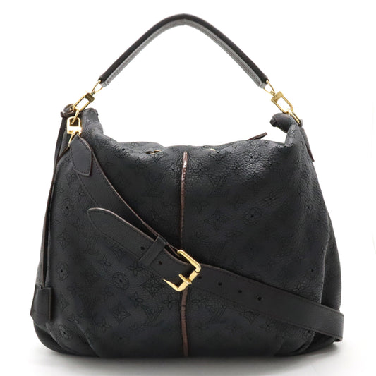 LOUIS VUITTON Louis Vuitton Machina Selene PM Handbag 2WAY Black Black Black Gold M94035