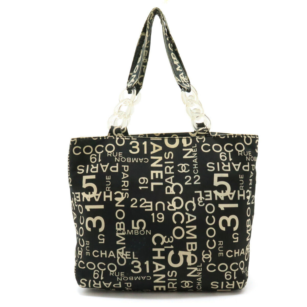 Chanel By Sea Line Canvas 2way Tote Bag A18303