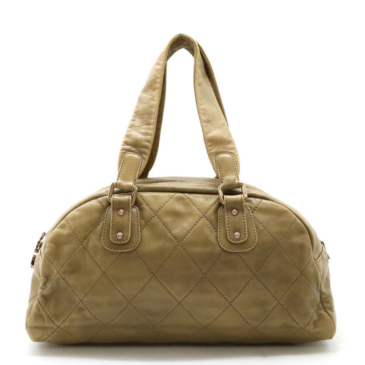 Chanel Leather Wild Stitch Mini Boston 2way Bag