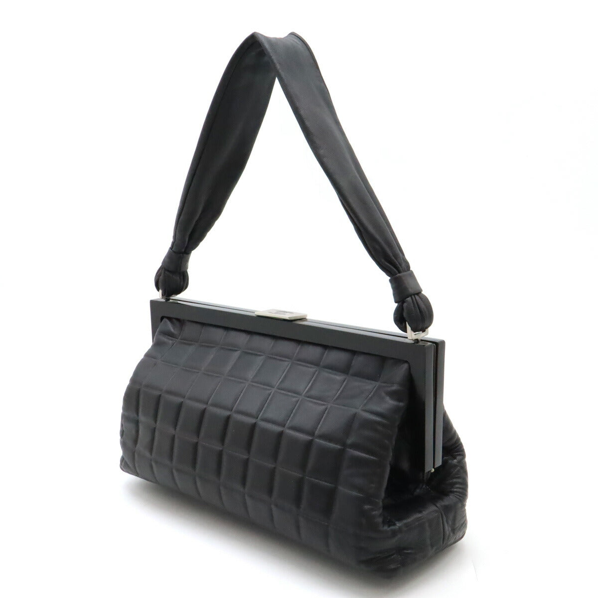 Chanel Choco Bar Lambskin 2way Shoulder Bag