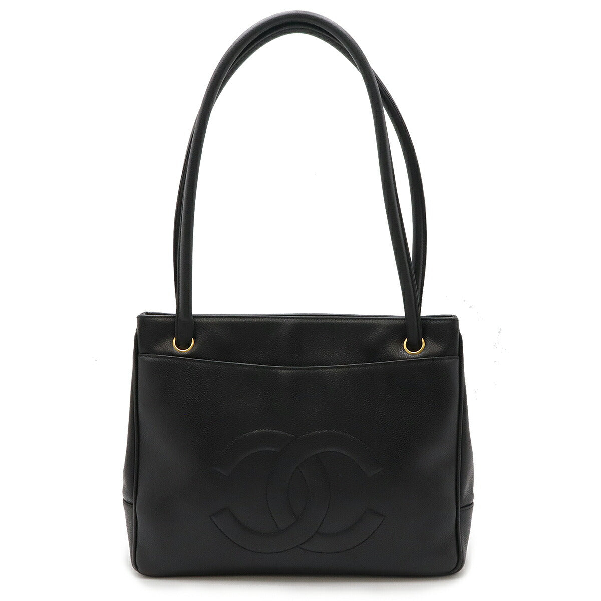 Chanel Caviar Skin Coco 2way Tote Bag