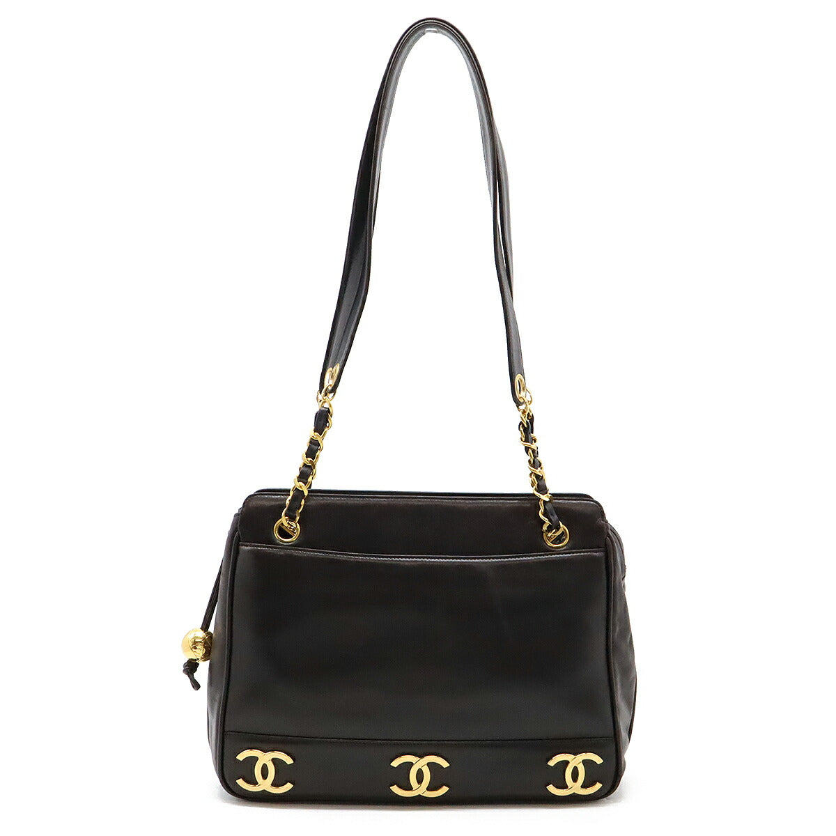 Chanel Triple Coco Leather 2way Shoulder Bag