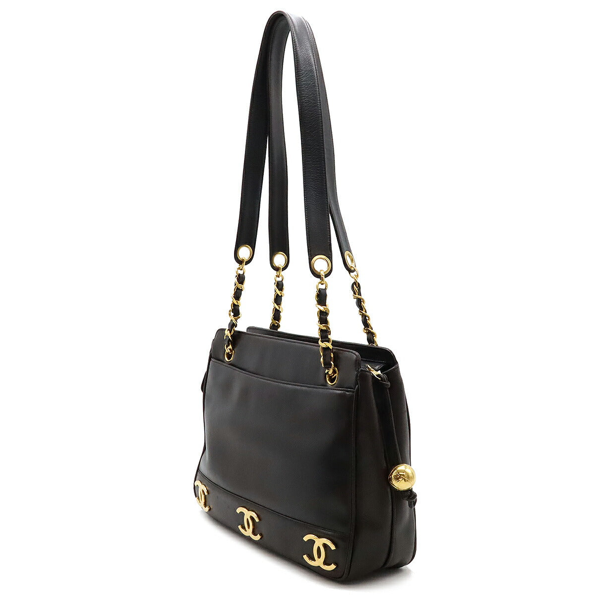 Chanel Triple Coco Leather 2way Shoulder Bag
