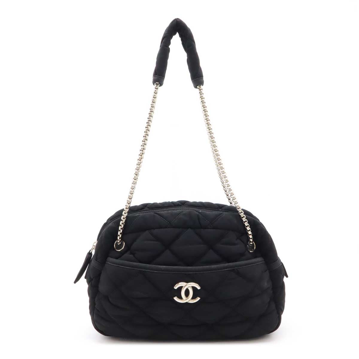 Chanel Cotton Jersey Bubble Quilt 2way Shoulder Bag A46168