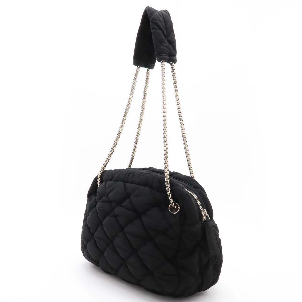 Chanel Cotton Jersey Bubble Quilt 2way Shoulder Bag A46168