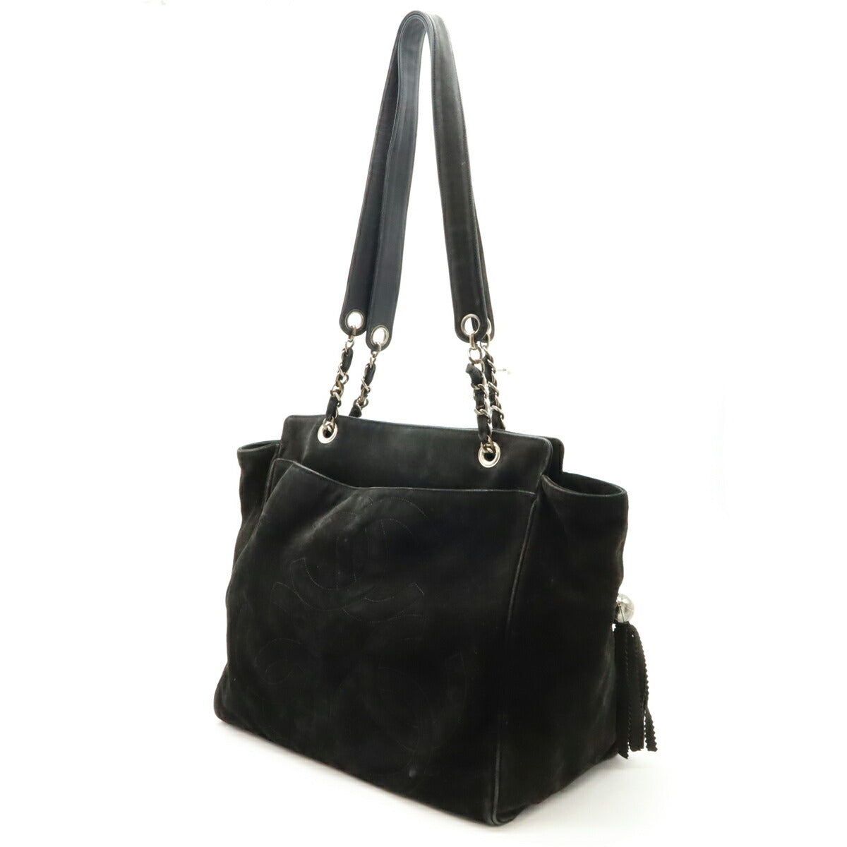 Chanel Suede Triple Coco 2way Bag