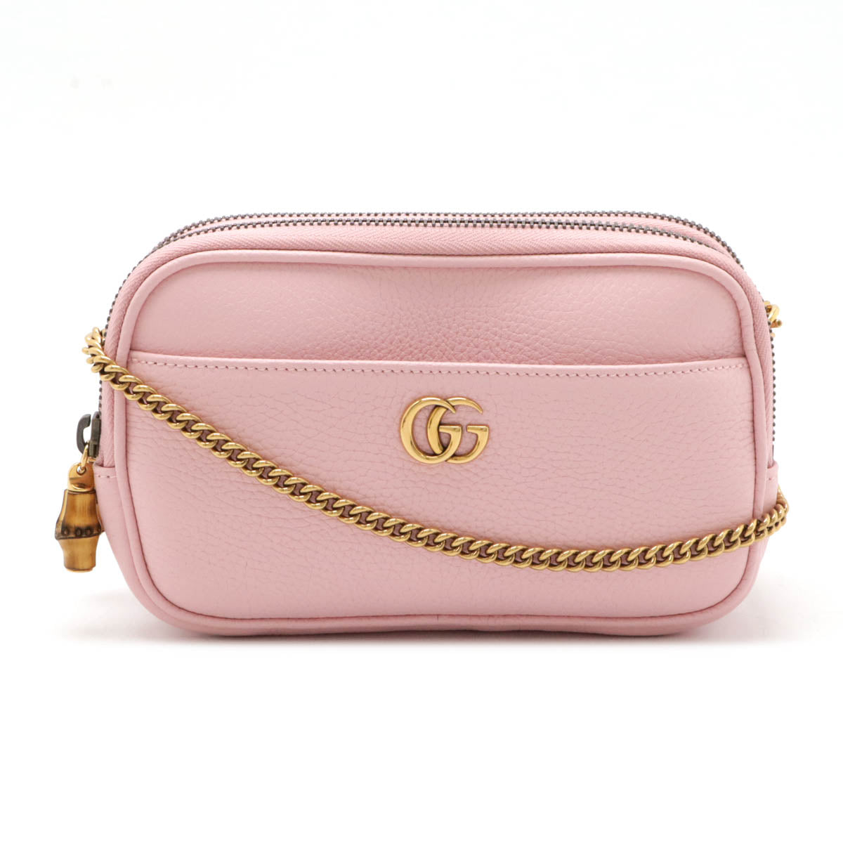 Gucci Leather Bamboo GG Marmont Super Mini Bag 2way Bag 772778