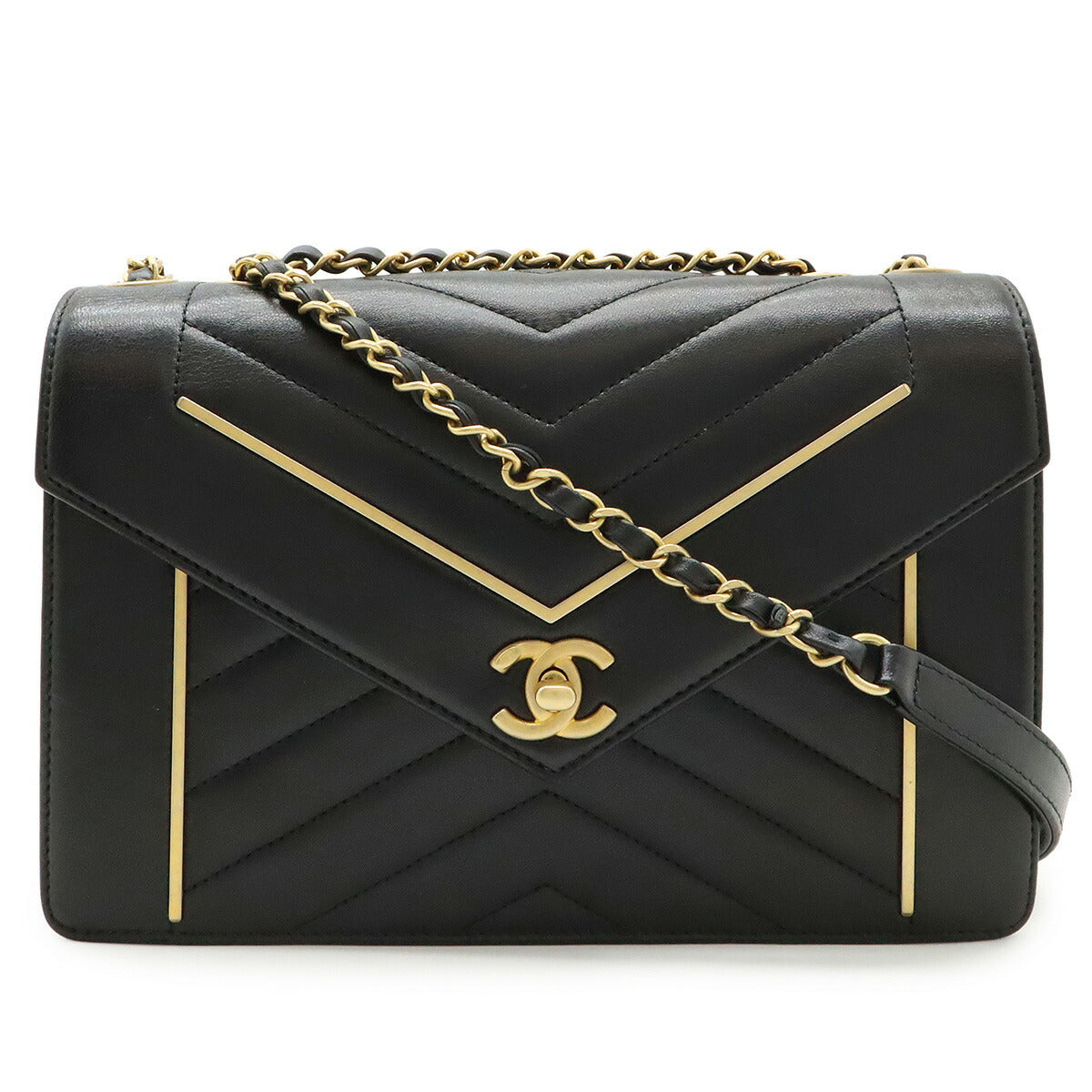 Chanel V Stitch Chevron Shoulder Bag - Rovelle Bags
