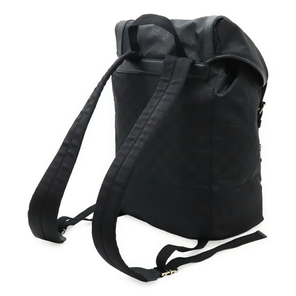 Gucci GG Nylon Leather Backpack