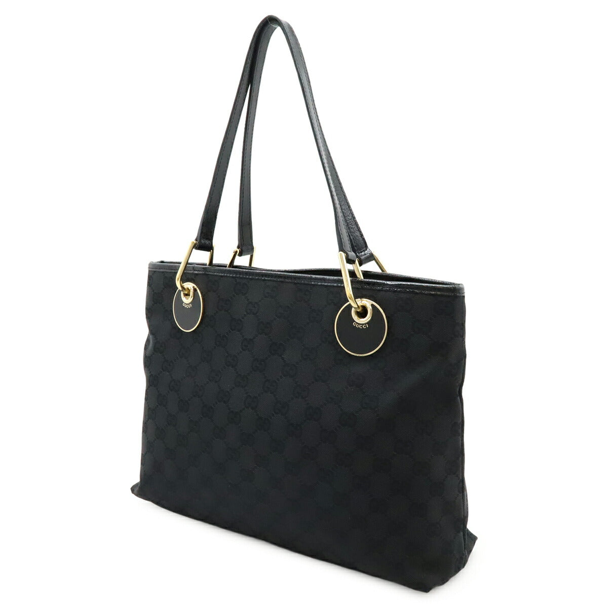 Gucci GG Canvas Patent Leather 2way Bag