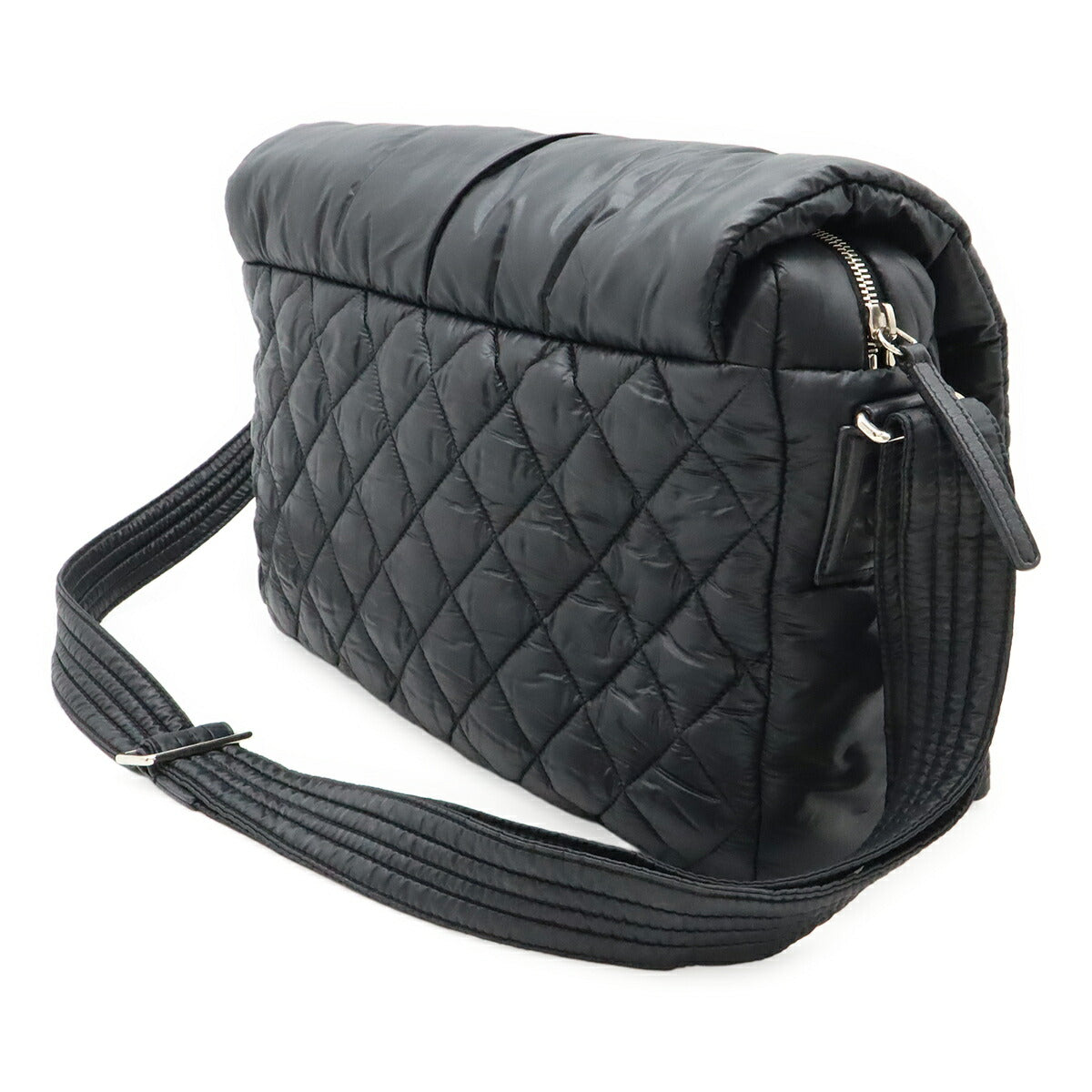 Chanel Coco Cocoon Nylon Leather Shoulder Bag