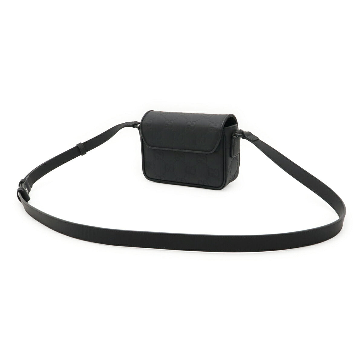Gucci GG Rubber Effect Leather Shoulder Bag