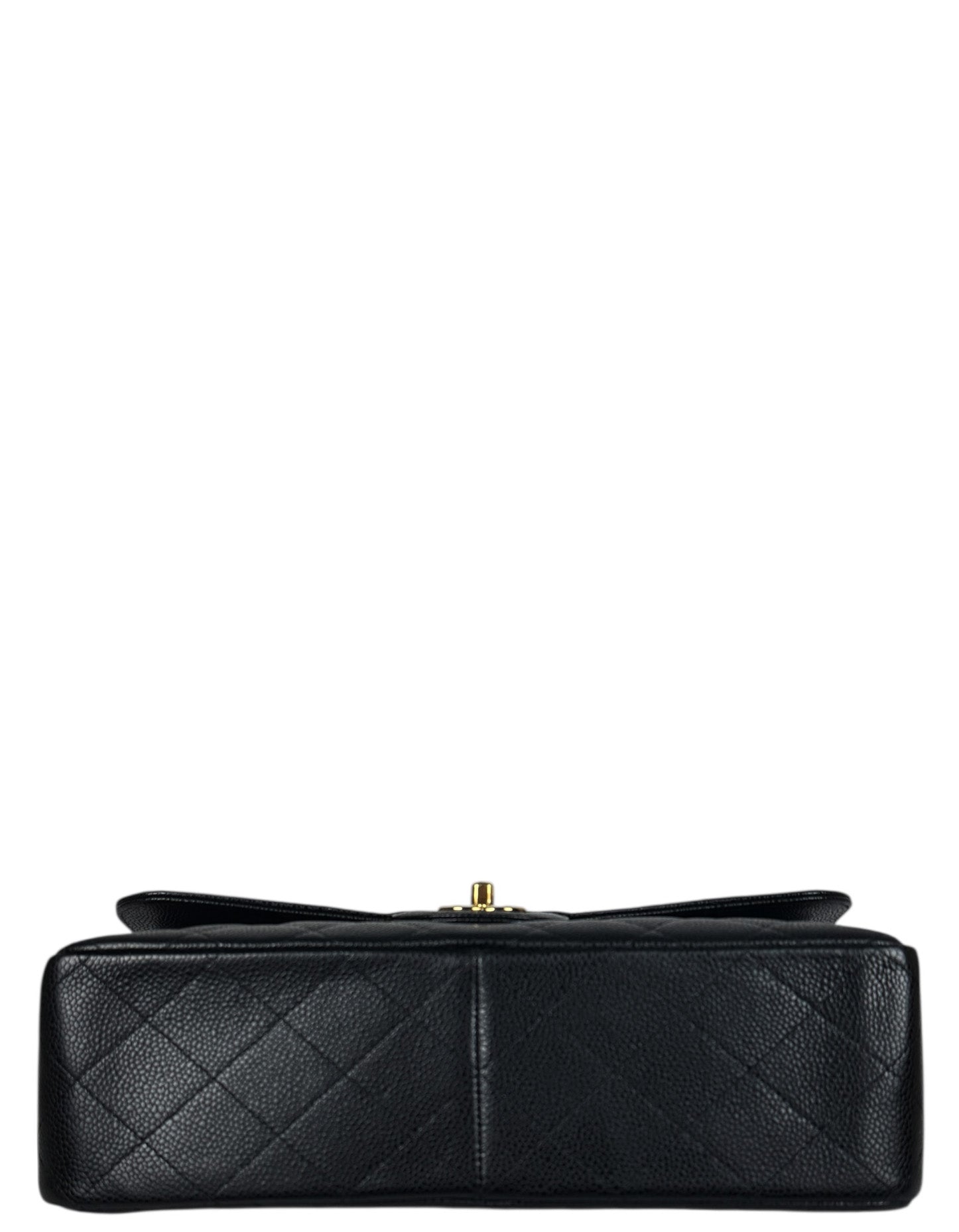 Chanel Black Caviar Leather Double Flap Flap Bag - Rovelle Bags