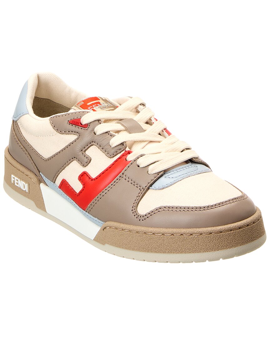 Fendi Match Canvas & Leather Sneaker