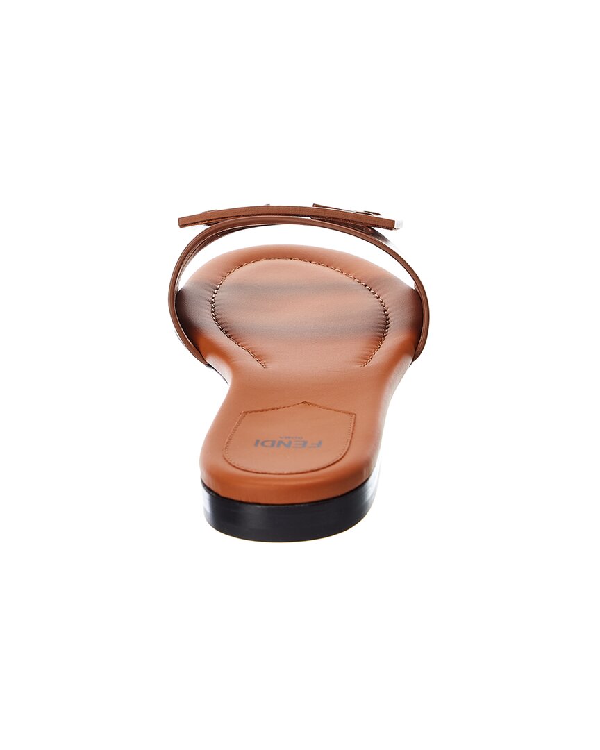 Fendi Ff Leather Sandal