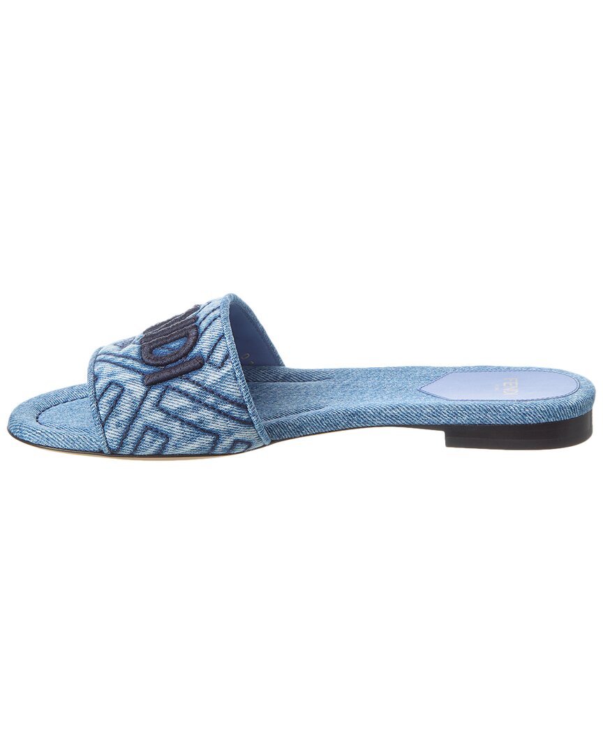 Fendi Signature Denim Sandal