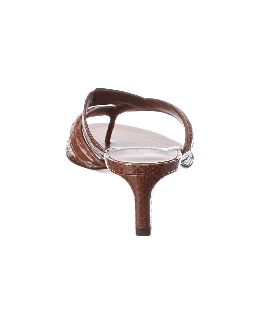 Fendi Fling Snakeskin Sandal