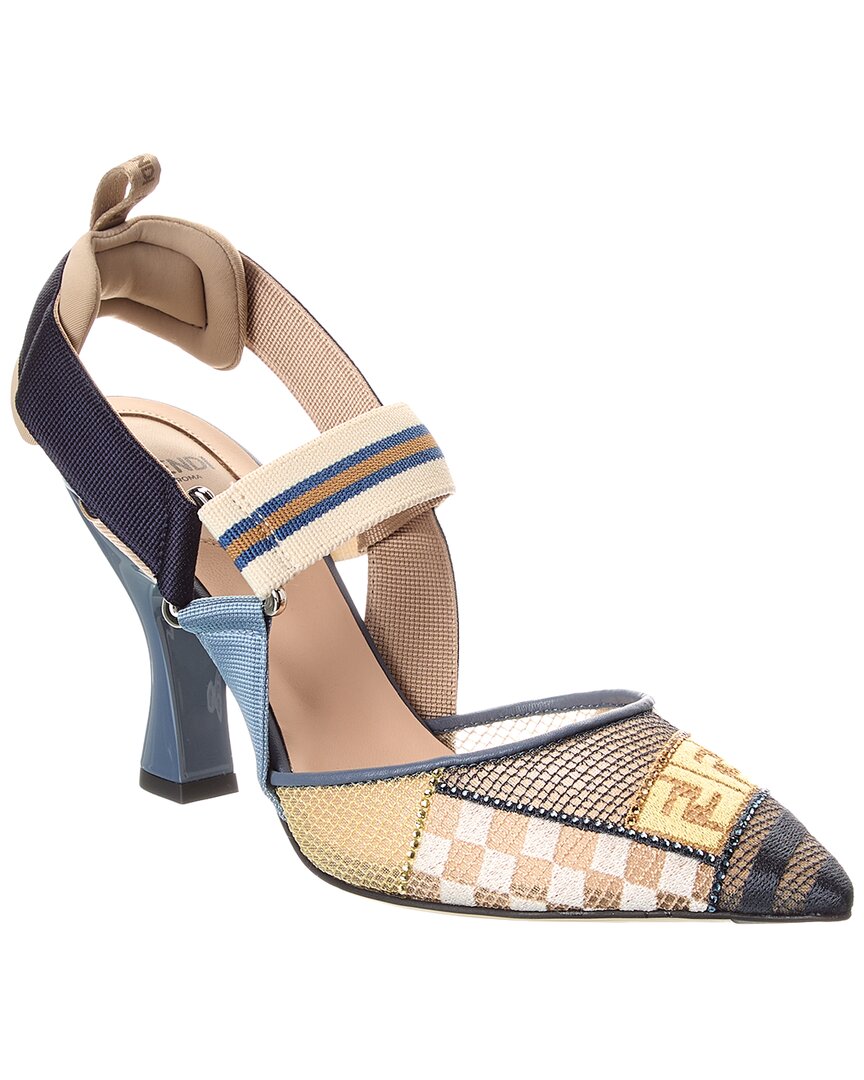 Fendi Colibri Lite Mesh & Leather Pump