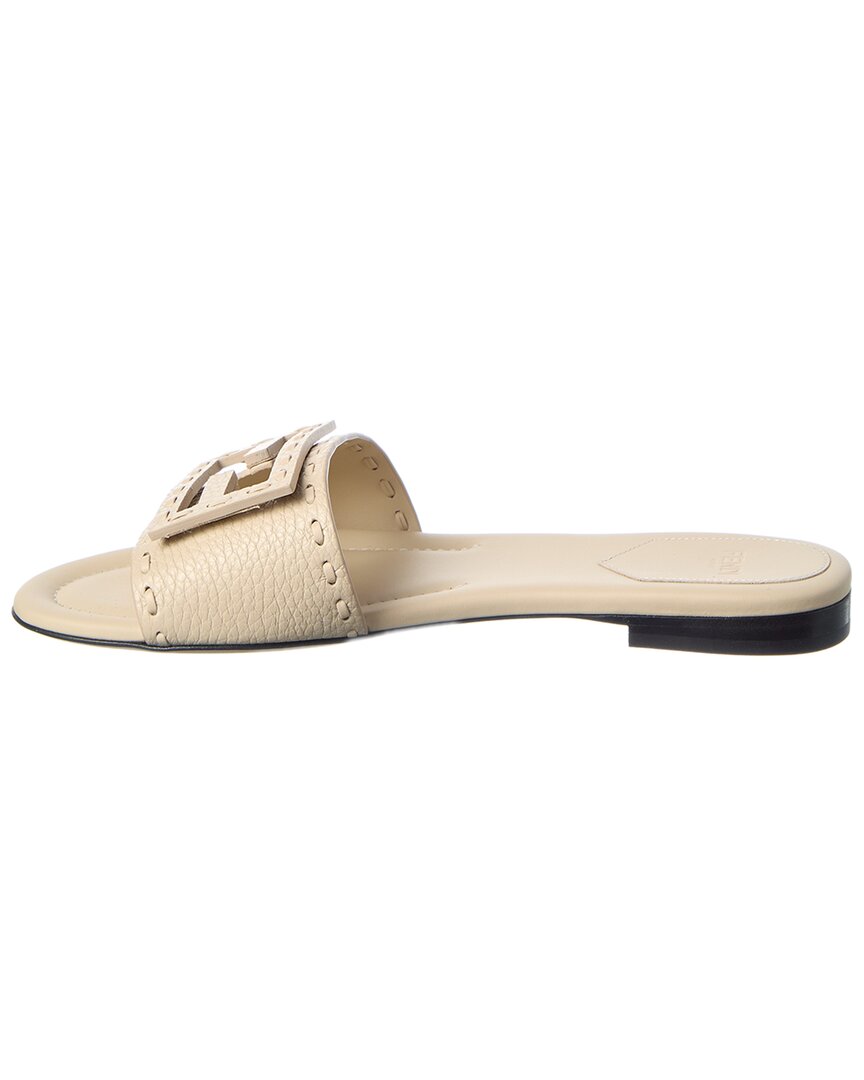 Fendi Ff Baguette Leather Sandal