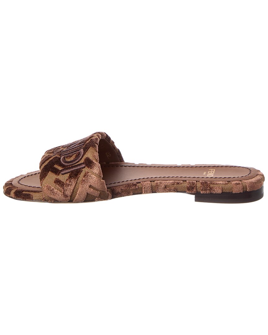 Fendi Sunshine Velvet Sandal