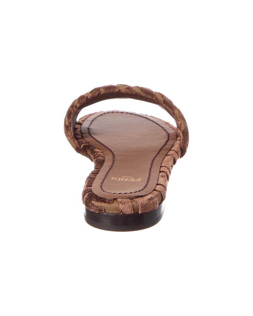Fendi Sunshine Velvet Sandal
