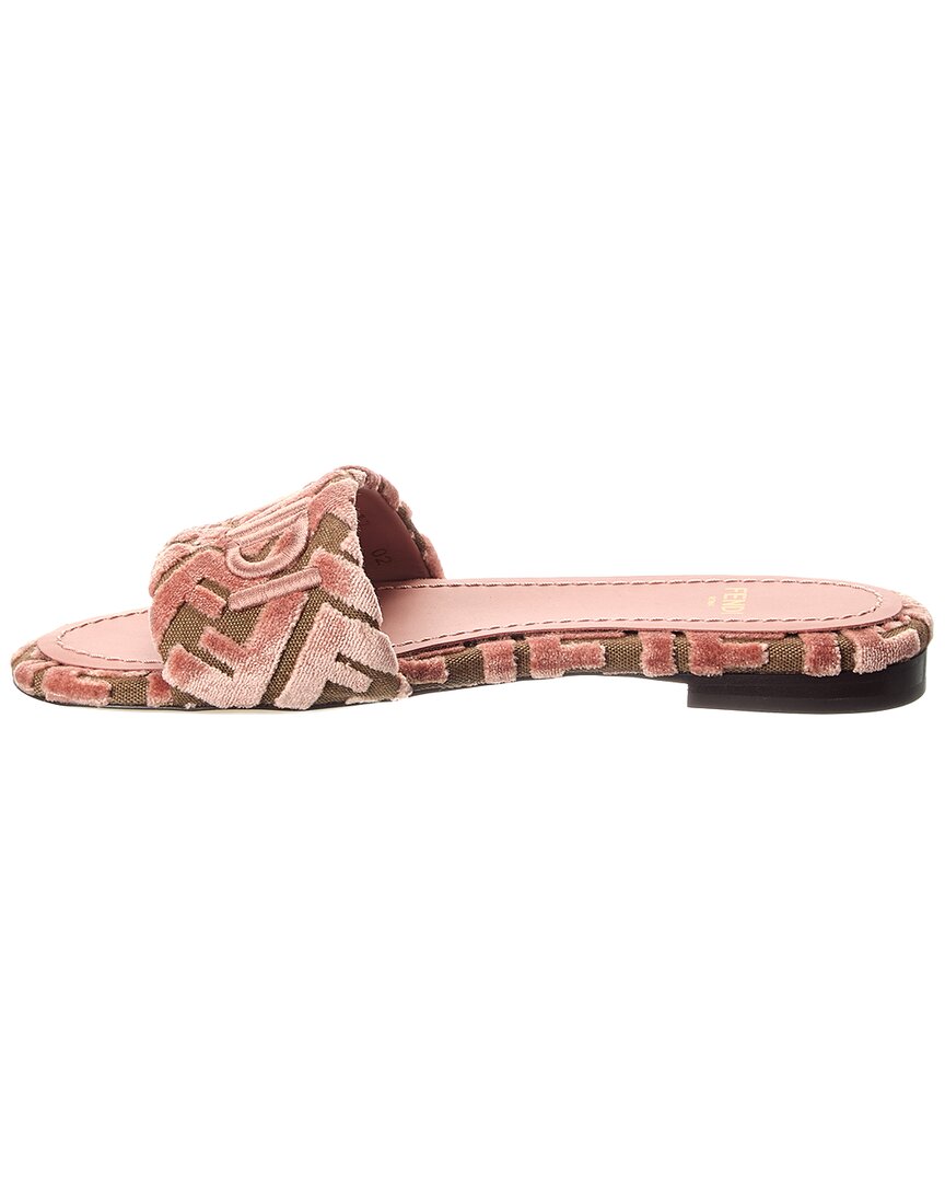 Fendi Sunshine Velvet Sandal