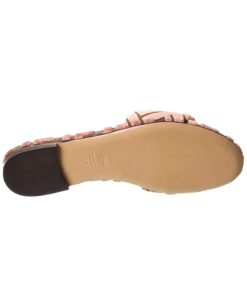Fendi Sunshine Velvet Sandal