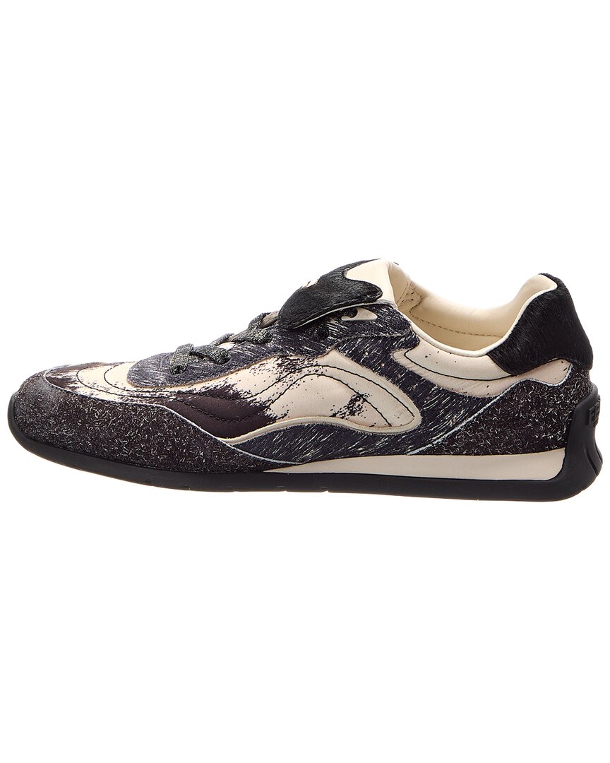 Fendi Wave Pulse Tech Fabric & Suede Sneaker