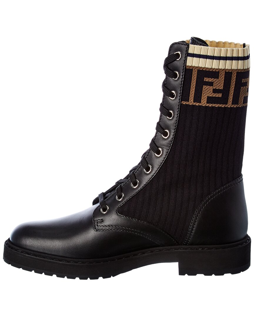 Fendi Ff Motif Leather Boot