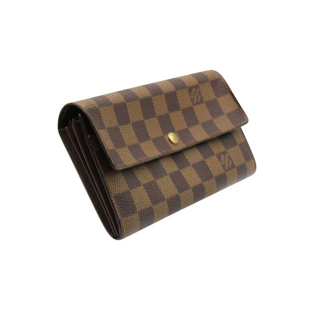 LOUIS VUITTON Damier Ebene Sarah Wallet