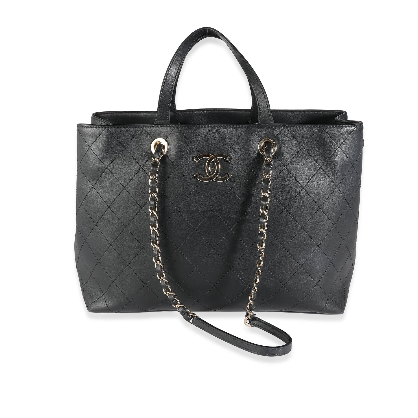 Chanel Black Quilted Calfskin Large Serial Tote Bag - Rovelle Bags