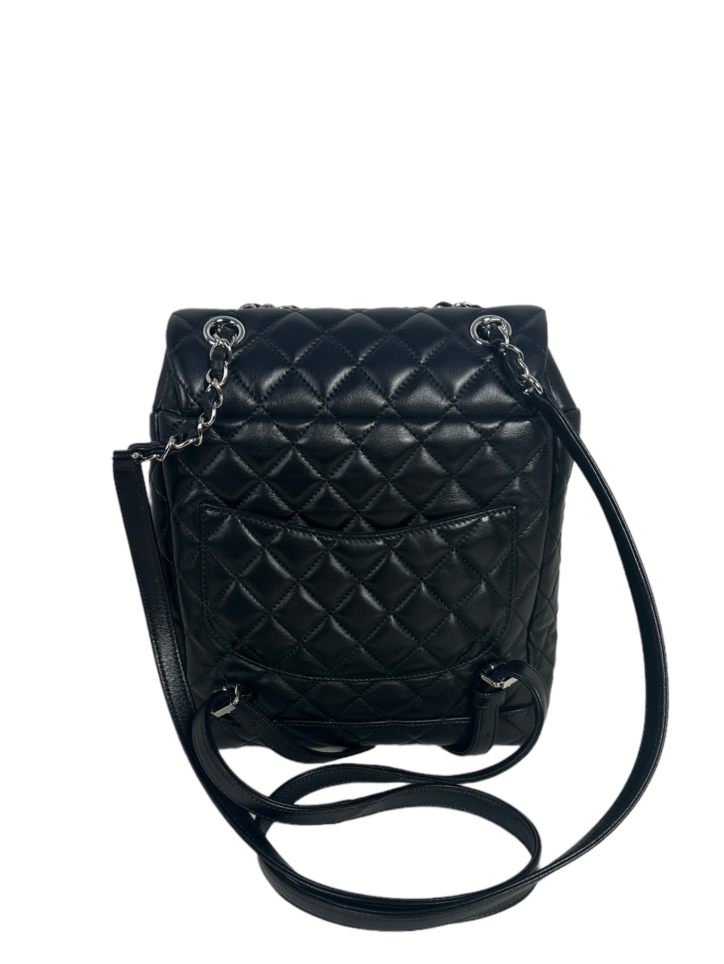 Chanel Black Lambskin Quilted Small Urban Backpack - Rovelle Bags