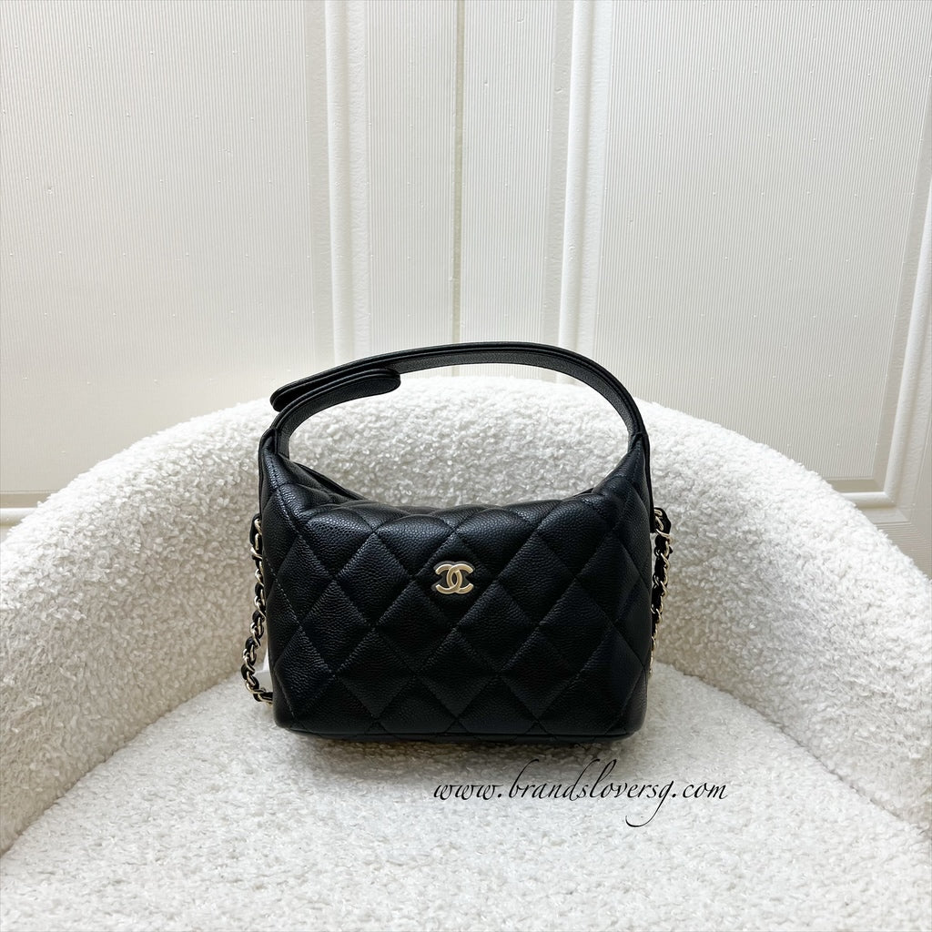 Chanel Classic Quilted Hobo Clutch on Shoulder Bag - Rovelle Bags